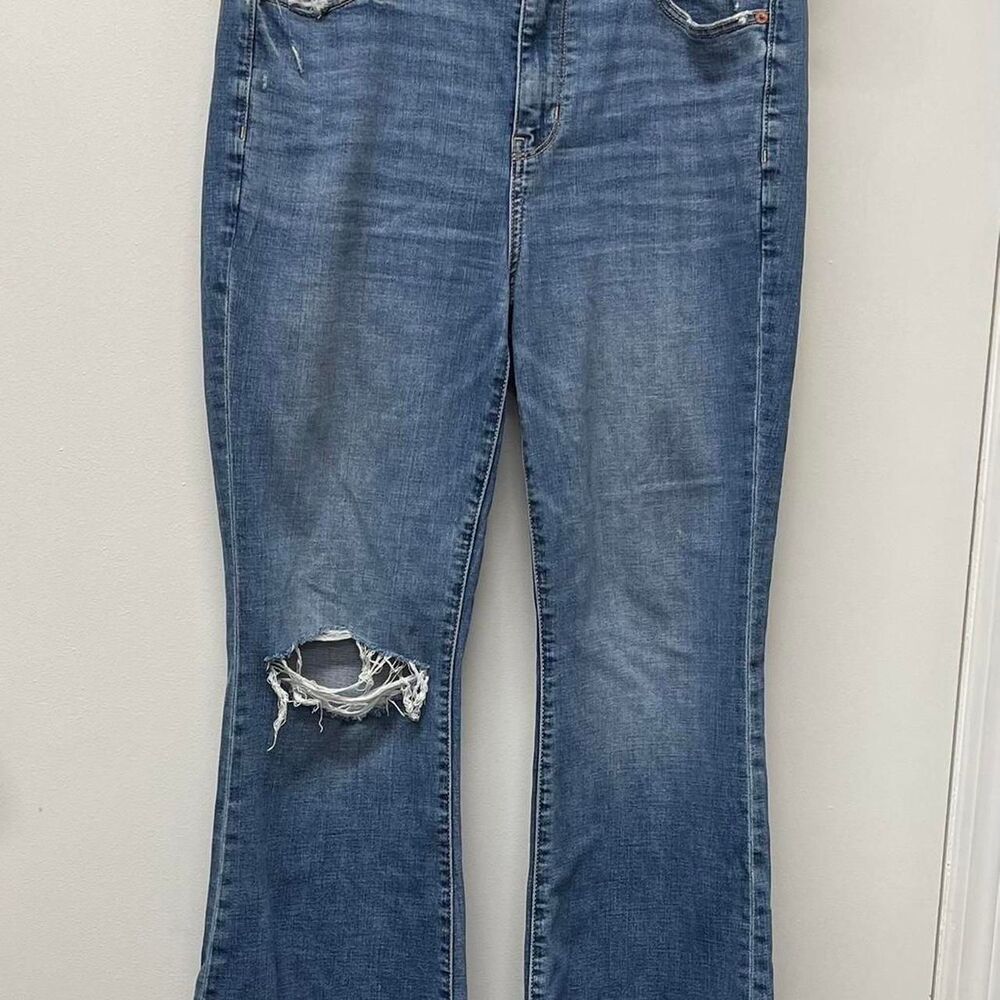 American Eagle Outfitters Women's Size 10 Short Distressed Blue Jeans